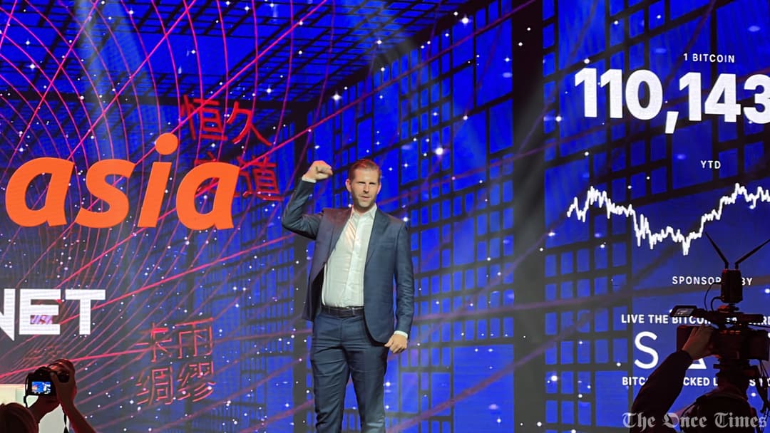 Eric Trump at Bitcoin Asia 2025 Hong Kong / The Once Times