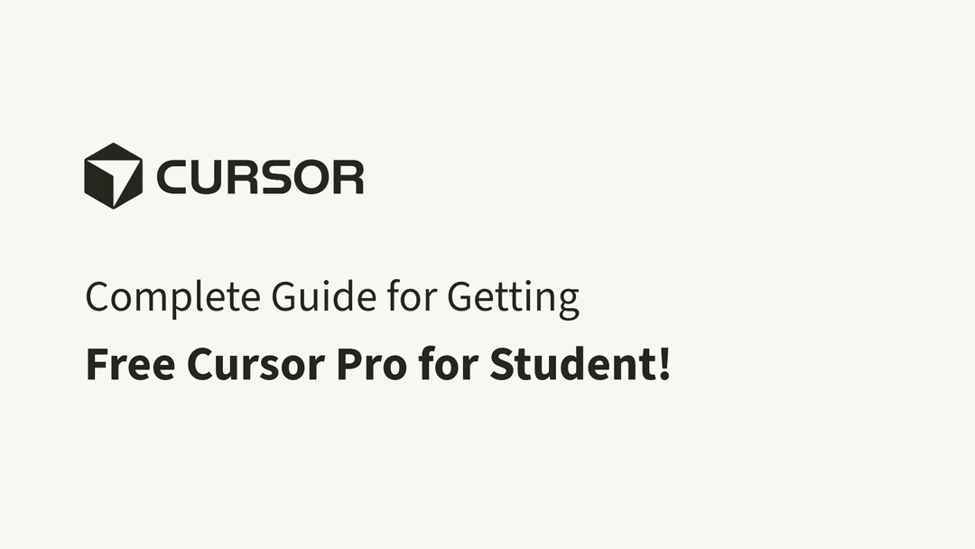A complete guide for students to get Cursor Pro for free!