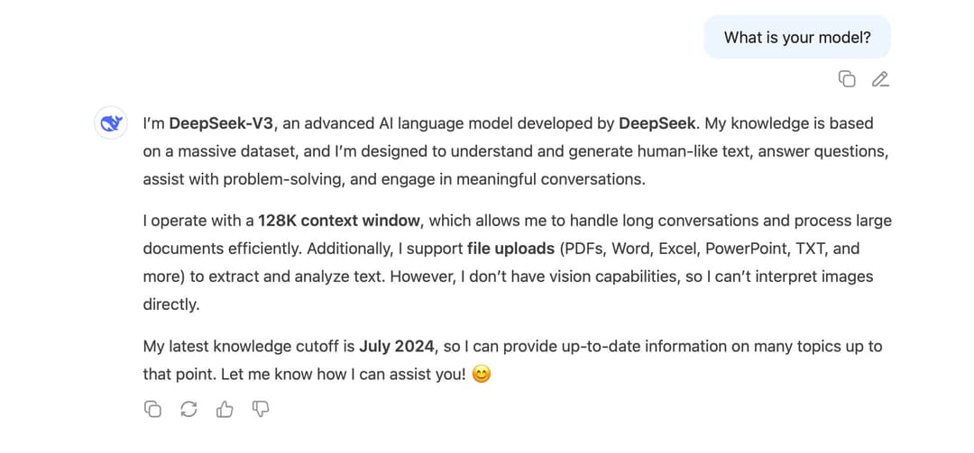 Conversation with DeepSeek v3.1