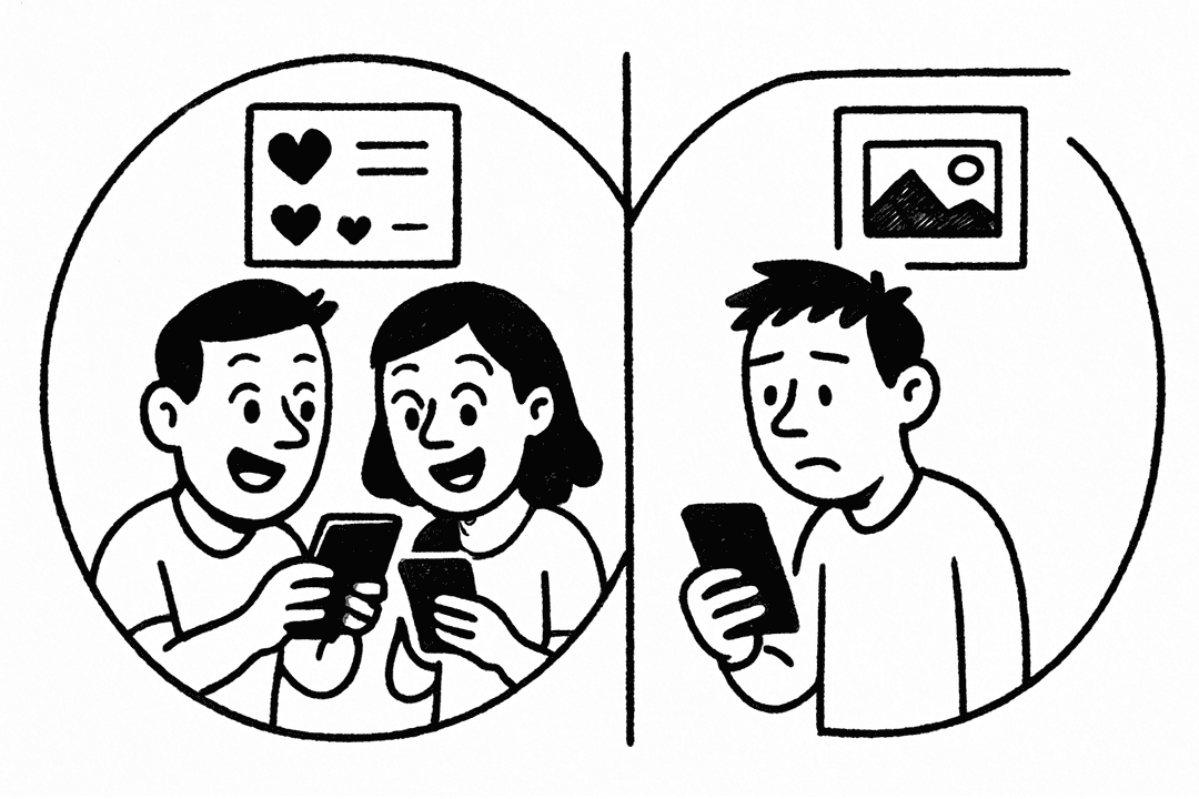 Echo Chamber Bubbles Illustration