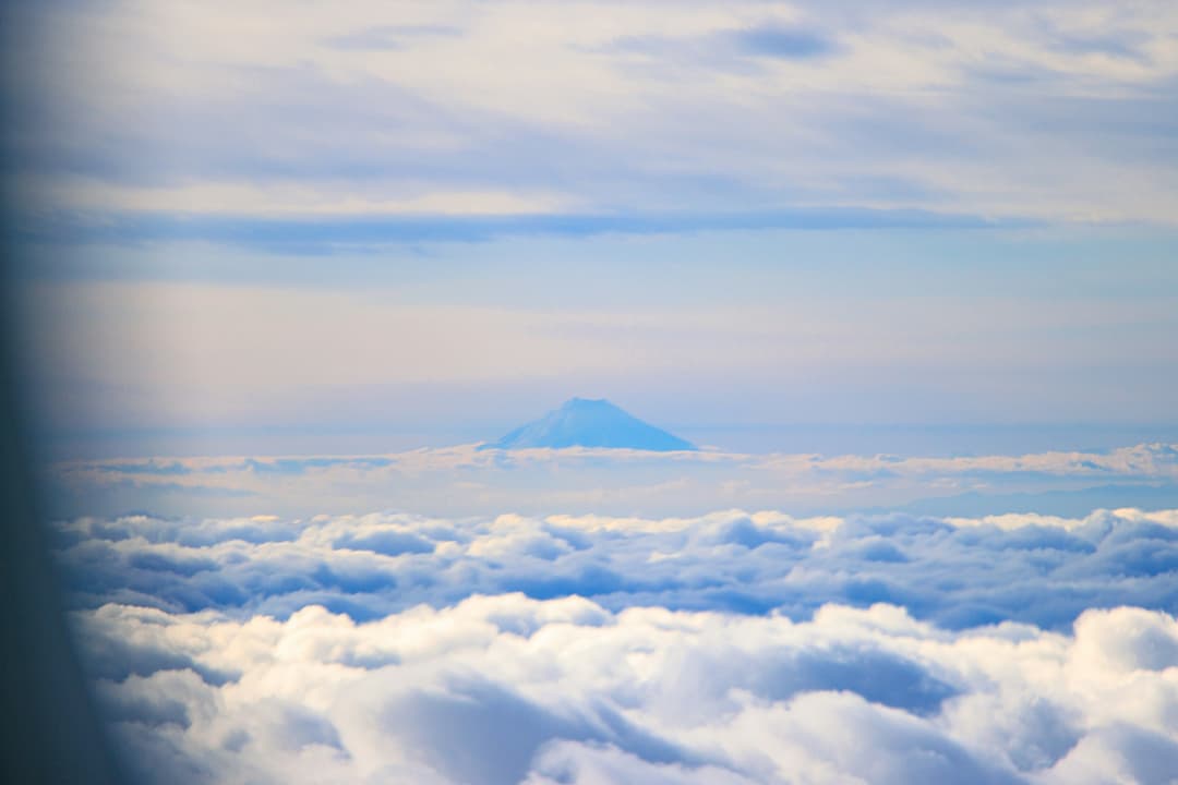 Japan’s Mt. Fuji above the clouds