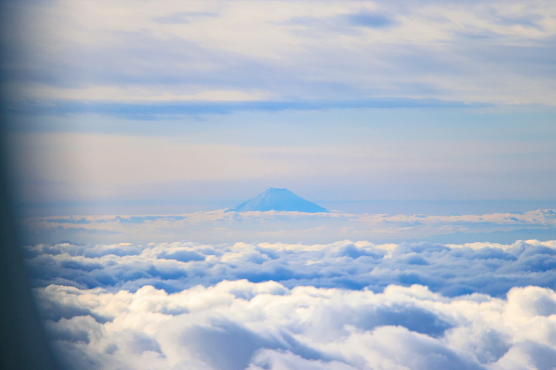 Japan’s Mt. Fuji above the clouds