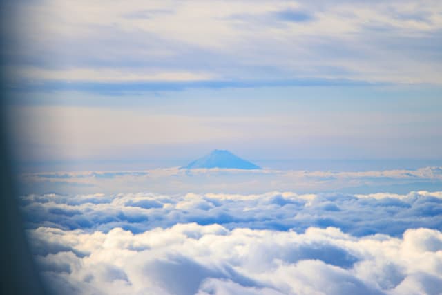 Japan’s Mt. Fuji above the clouds
