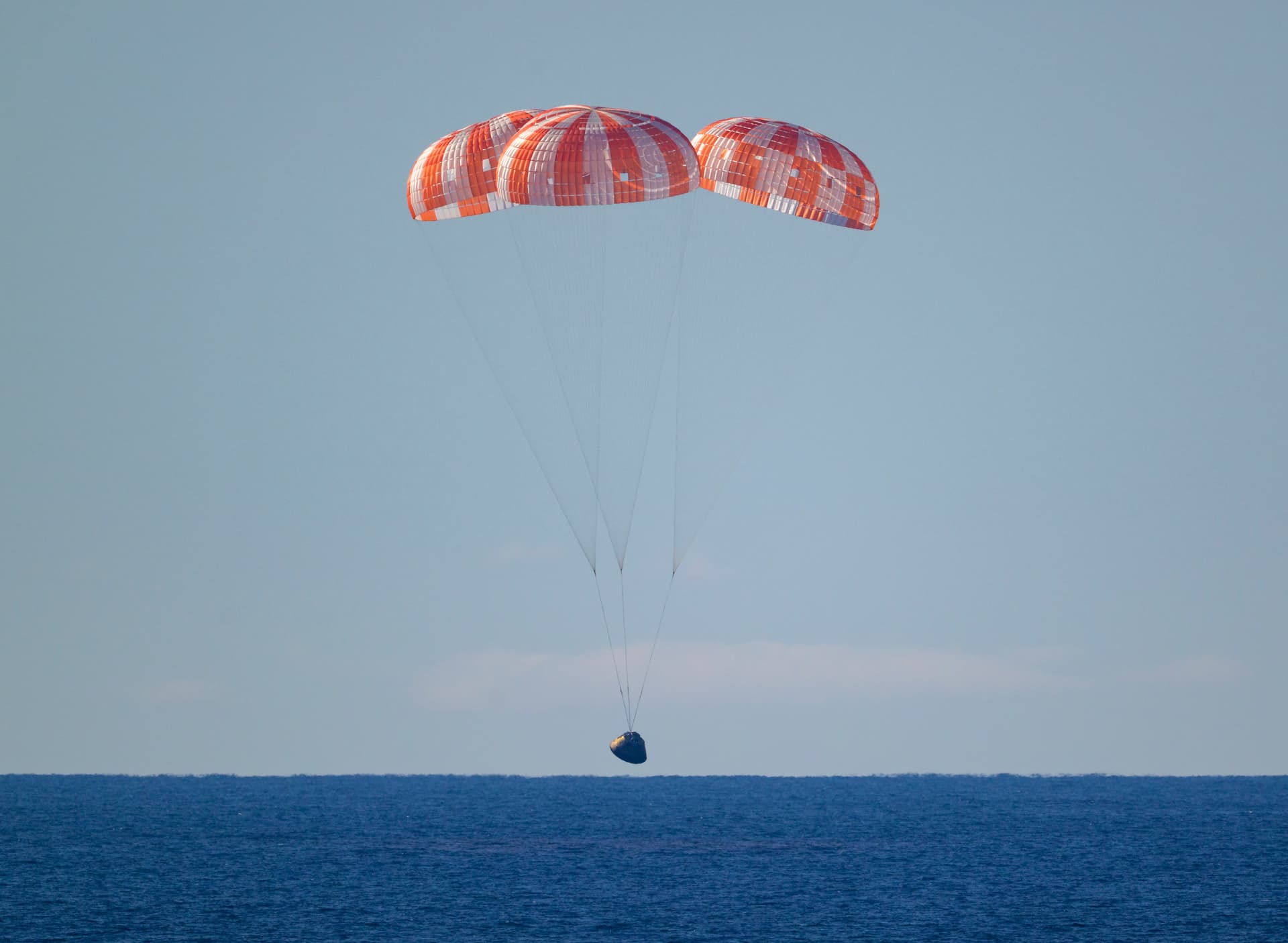 NASA’s Orion spacecraft with Artemis II crewmembers NASA astronauts Reid Wiseman, commander