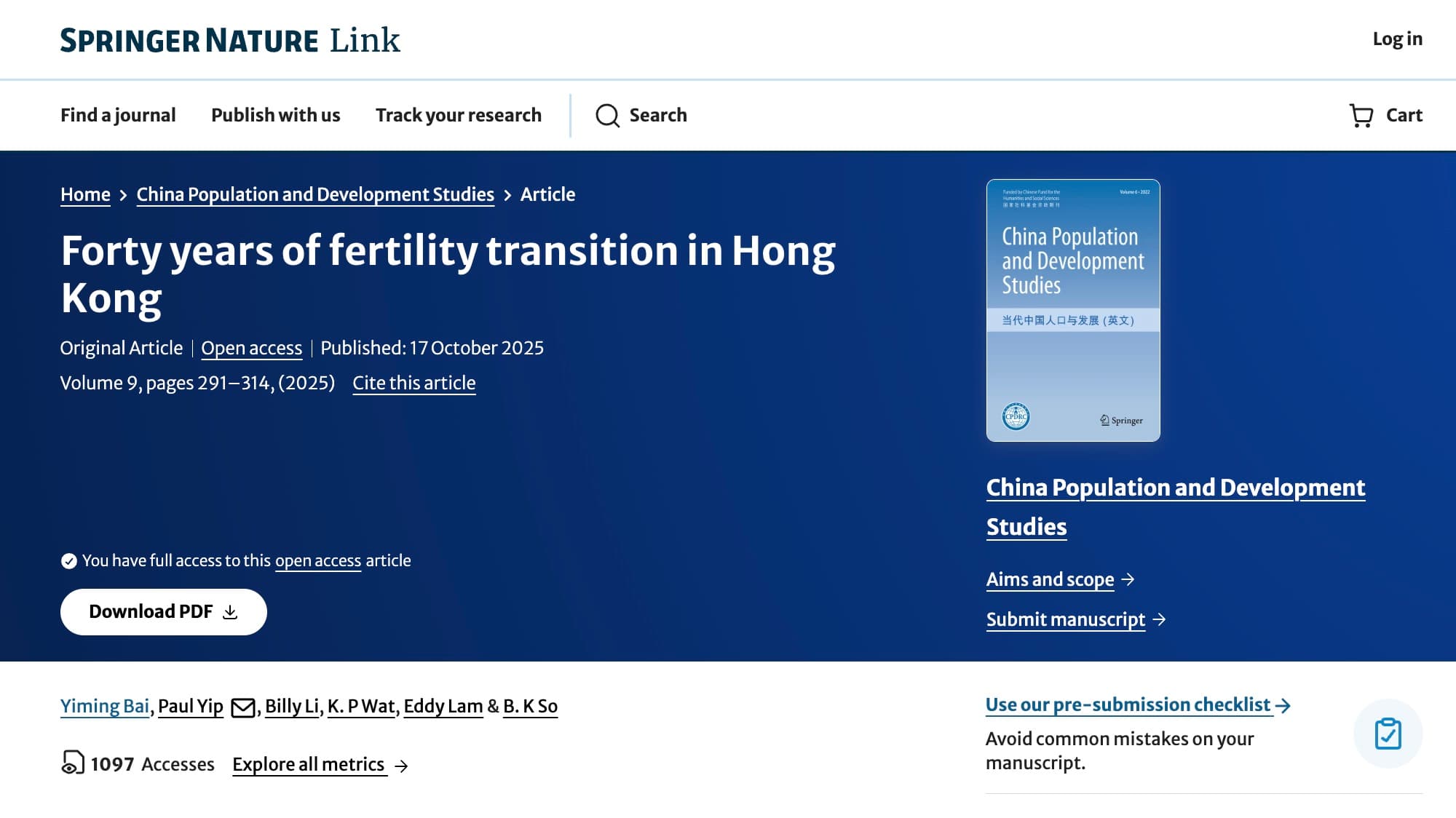 Four HKU Academics Caught with 40% Fabricated Citations in Published Paper